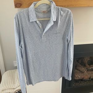 FAHERTY MEN’S LONG SLEEVE POLO - SMALL